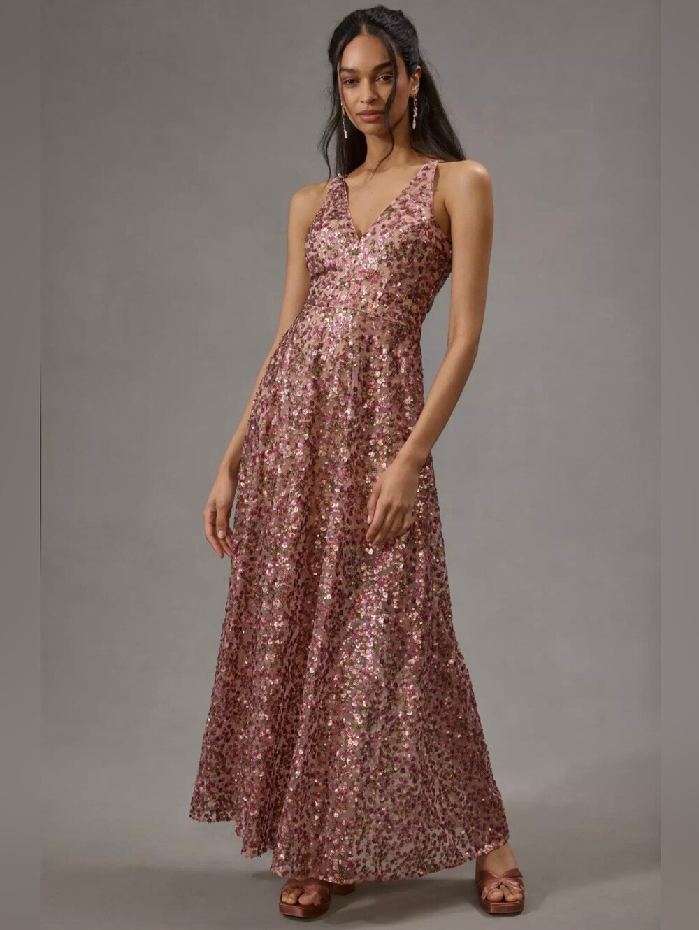 Dress The Population Ariyah Sequin Embroidered Ballgown L Anthropologie